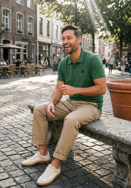 Groene BUTCHER OF BLUE Polo ARMY PIQUE POLO - large