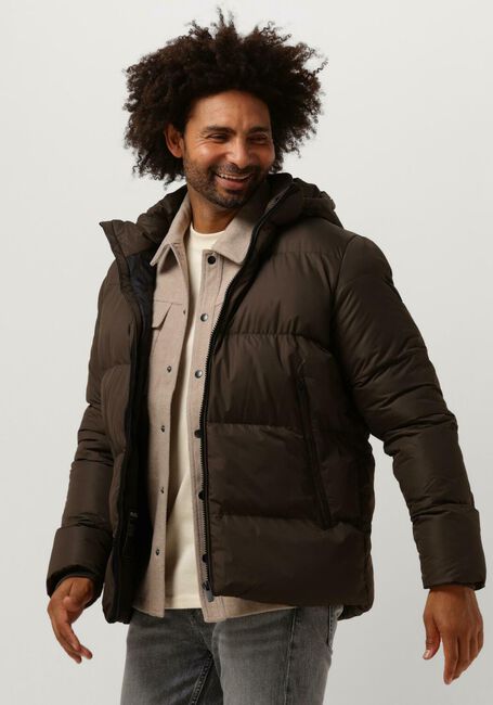 Bruine PUREWHITE Gewatteerde jas SHORT PADDED JACKET - large