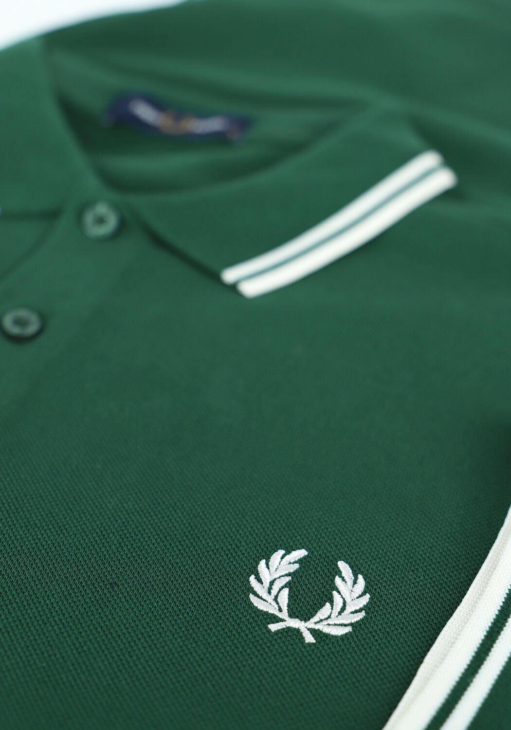 Groene FRED PERRY Polo TWIN TIPPED FRED PERRY SHIRT - large