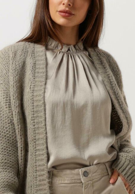 Groene SUMMUM Vest OVERSIZED CARDIGAN MOHAIR BLEND KNIT - large