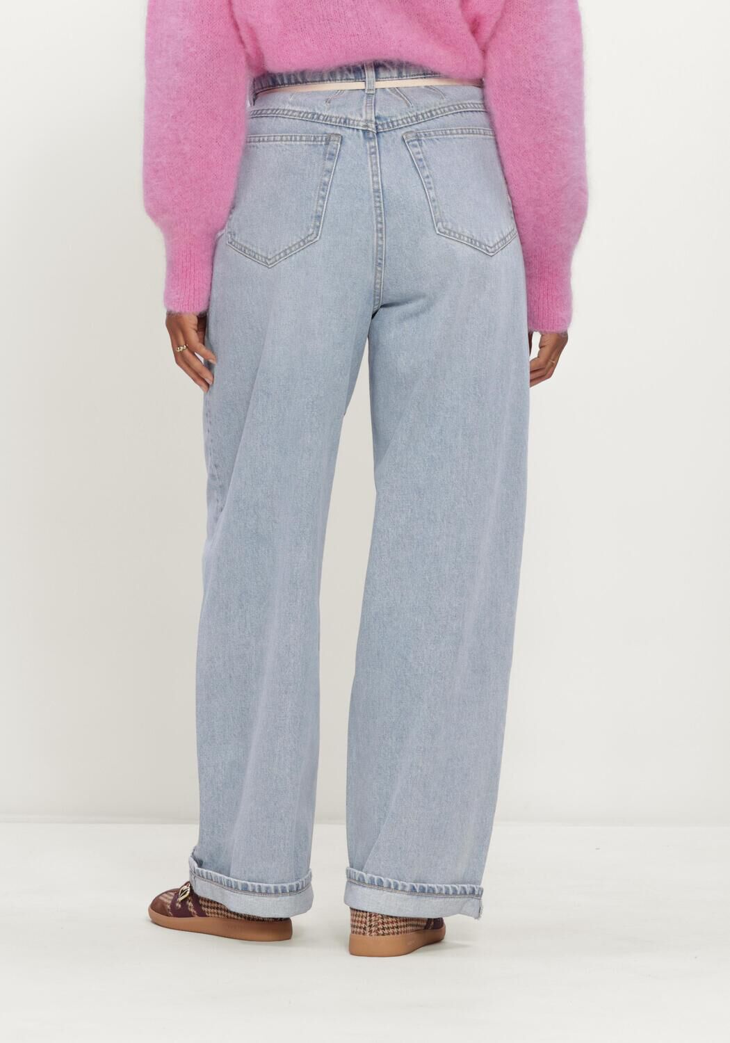 Lichtblauwe CATWALK JUNKIE Wijde broek BAGGY FIT JEANS - large
