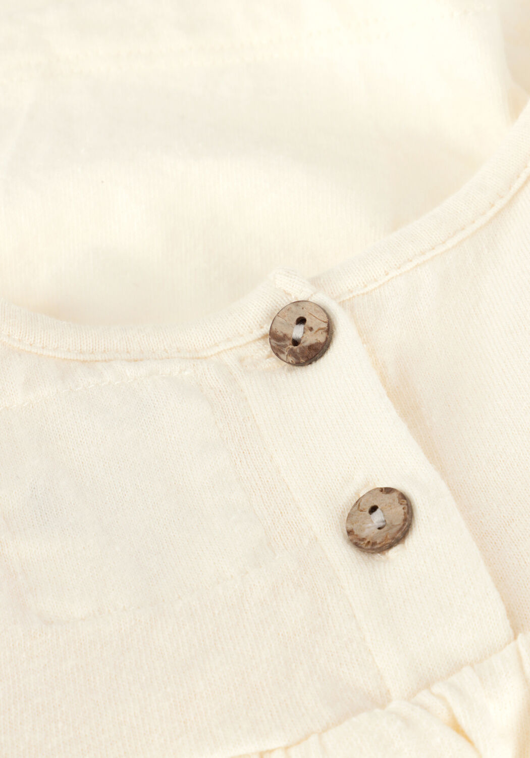 Ecru PLAY UP Jurken MIXED TUNIC - large