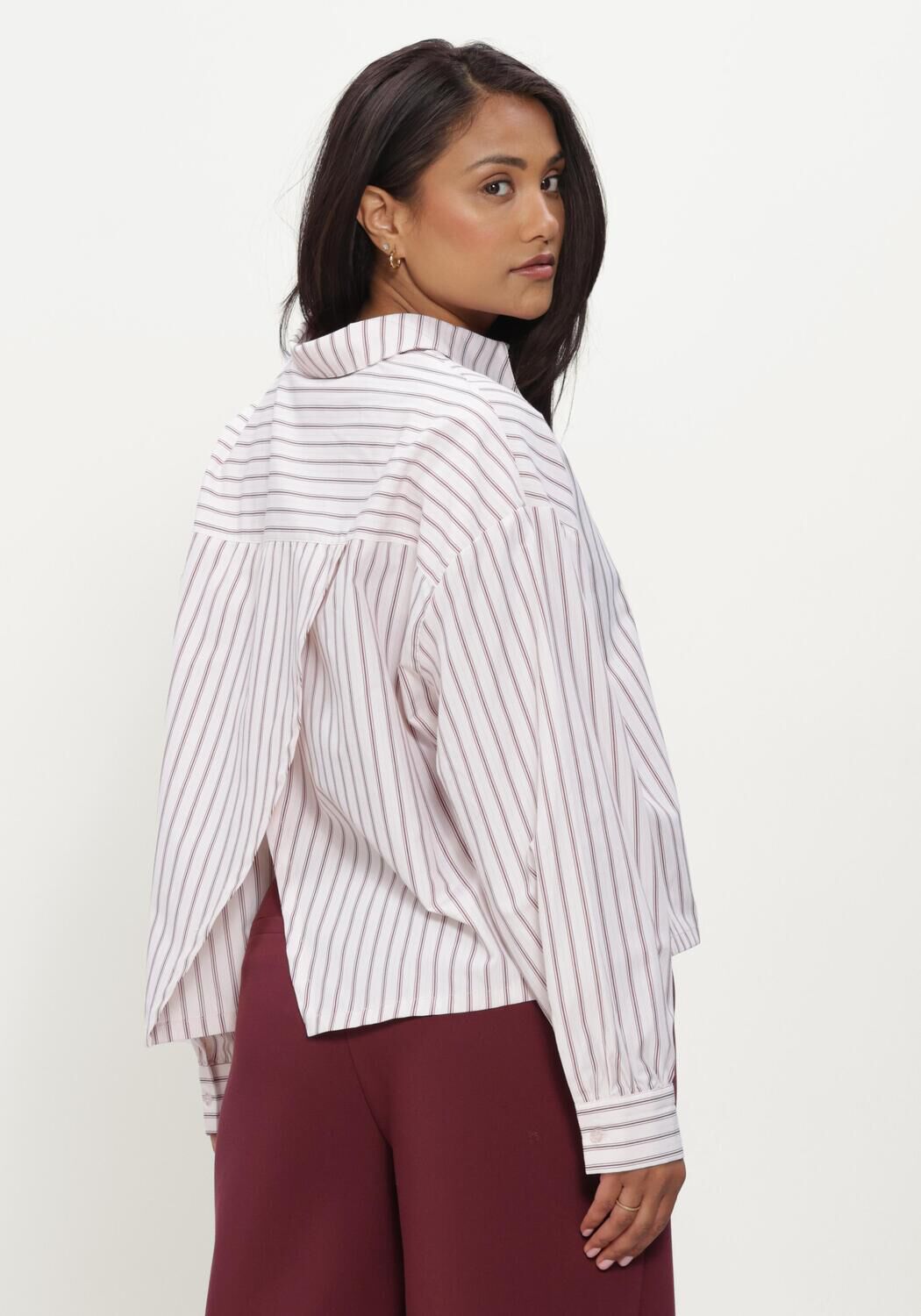 Witte MODSTR&Ouml;M Top DILANMD STRIPE SHIRT - large
