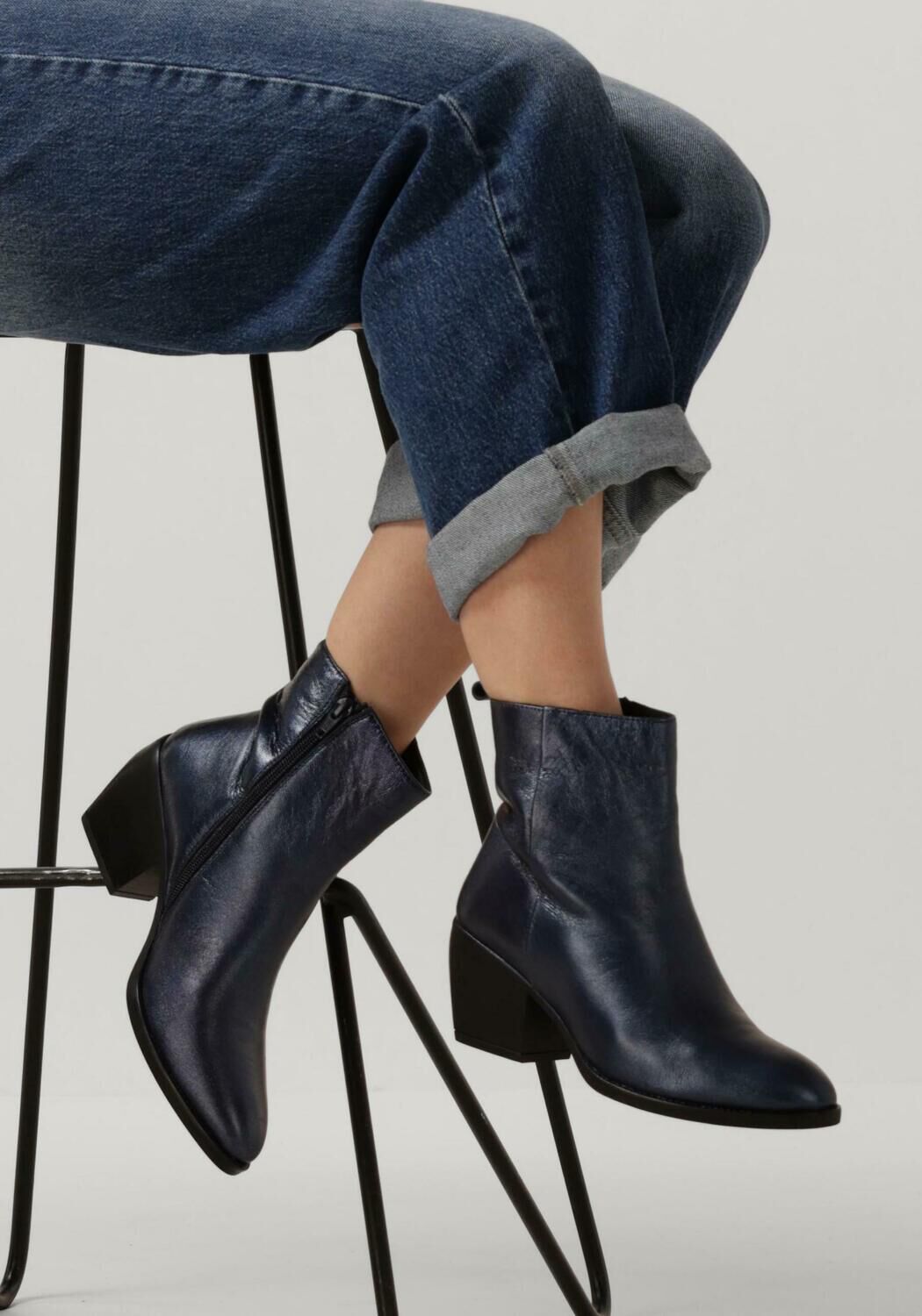 Blauwe NOTRE-V Enkellaarsjes KI-4563 - large