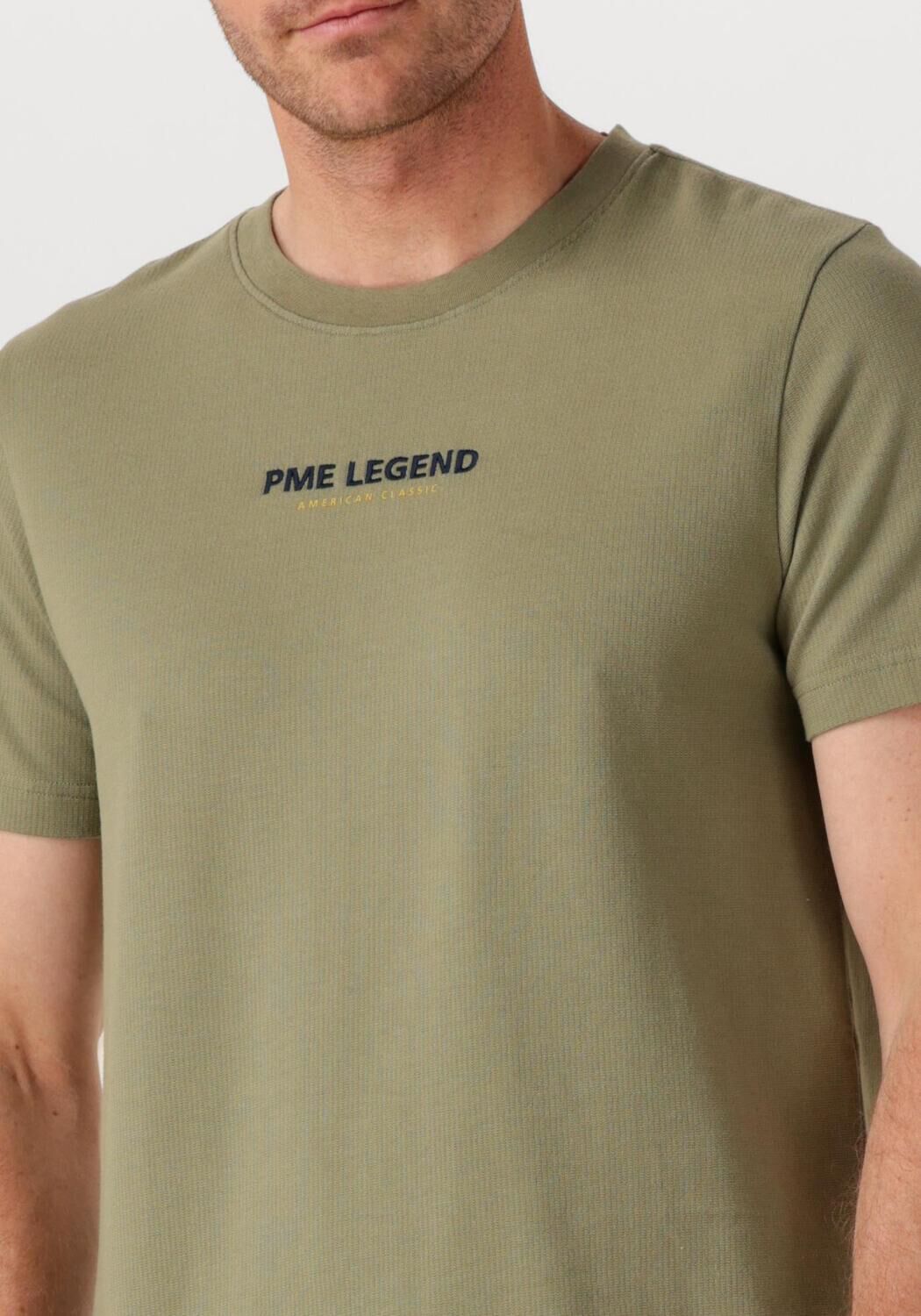 PME LEGEND Heren Polo's & T-shirts Flat Waffle Jersey Khaki