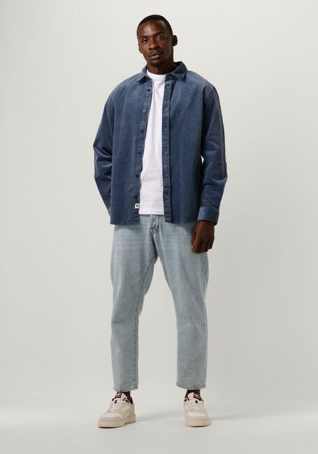 Lichtblauwe ANERKJENDT Overshirt AKLEIF CORDUROY SHIRT - large