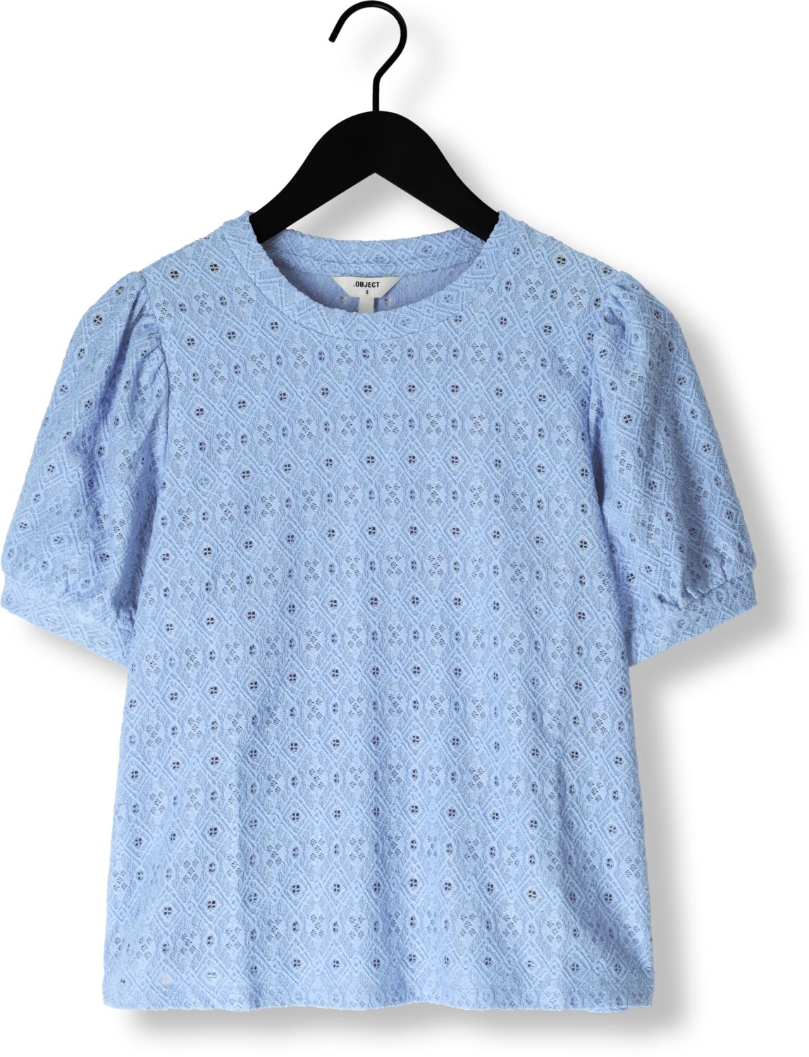 OBJECT Dames Tops & T-shirts Objlaila S s Re Top Blauw