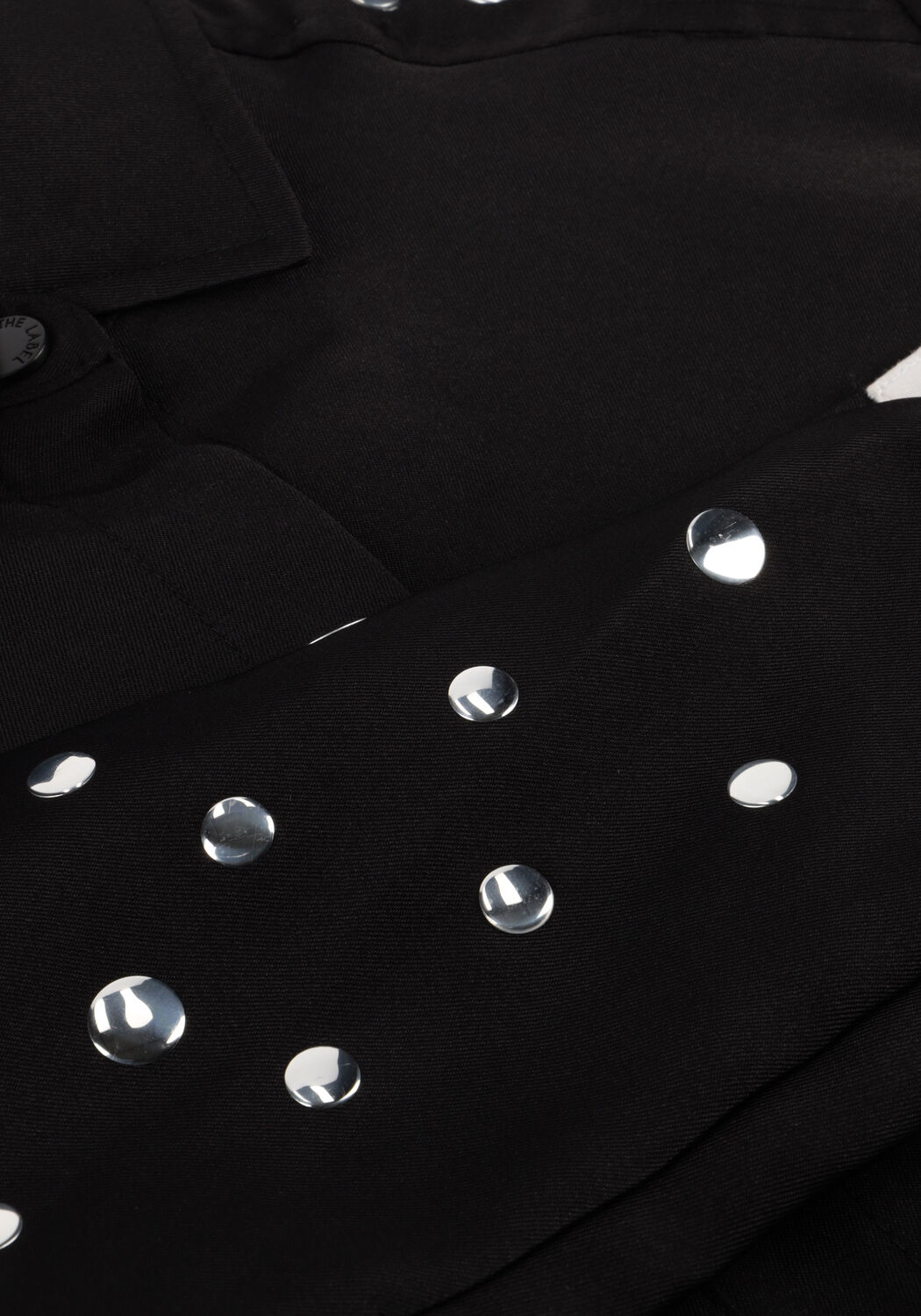 Zwarte ALIX MINI Blouses WOVEN STUD BLOUSE - large