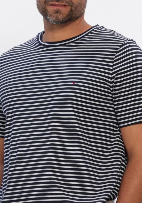 Donkerblauwe TOMMY HILFIGER T-shirt ESS SEASONAL REG FIT STRIPE TEE - large