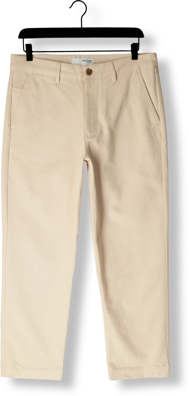 SELECTED HOMME Heren Broeken Slhregular Harry Twill Pant Beige
