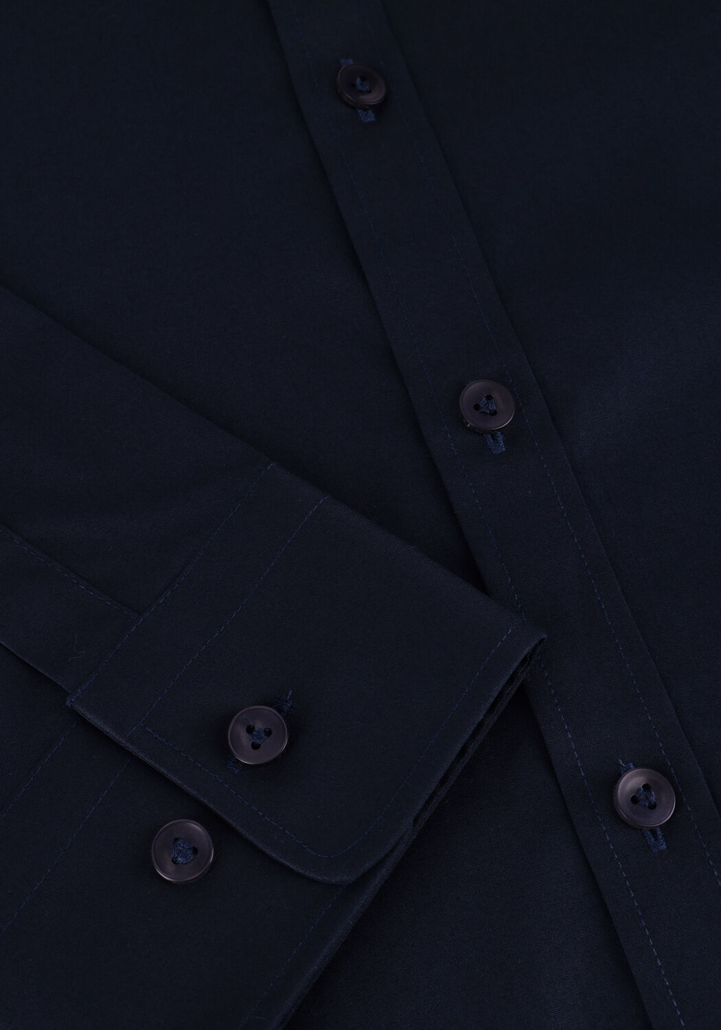 Donkerblauwe PURE PATH Casual overhemd ESSENTIAL CASUAL SHIRT - large