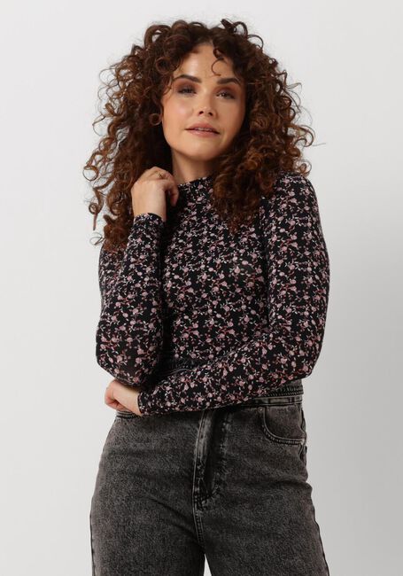 Zwarte MSCH COPENHAGEN T-shirt MSCHMALENA OLIVIE TOP AOP - large