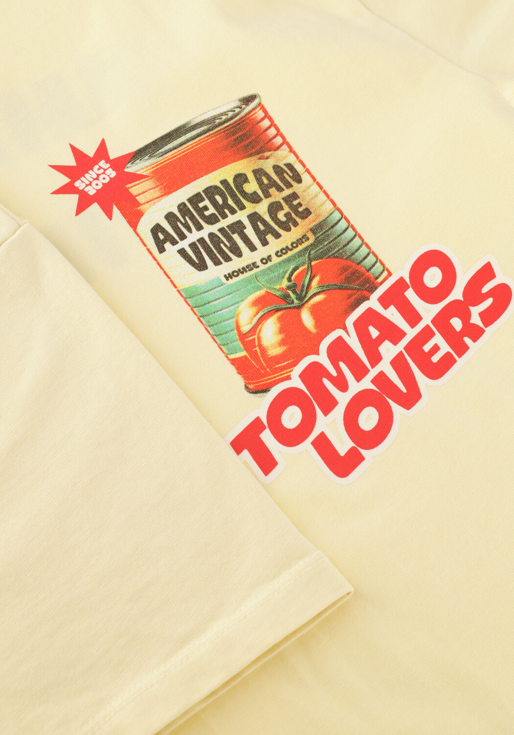 Gele AMERICAN VINTAGE T-shirt FIZVALLEY - large