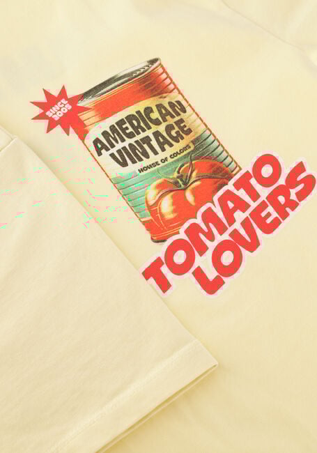 Gele AMERICAN VINTAGE T-shirt FIZVALLEY - large