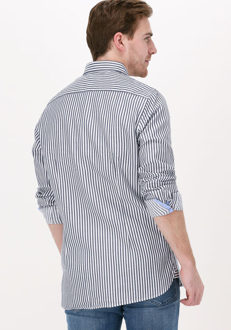 Donkerblauwe TOMMY HILFIGER Casual overhemd CLASSIC DOBBY STRIPE SF SHIRT - large