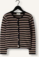 Taupe NEO NOIR Vest LIMONE STRIPE KNIT JACKET Taupe NEO NOIR Vest LIMONE STRIPE KNIT JACKET - medium