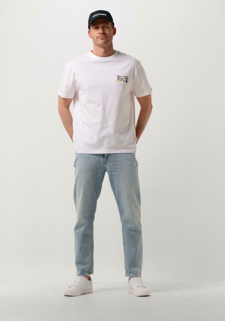 Witte TOMMY JEANS T-shirt TJM REG FLOWER POWER TEE - large