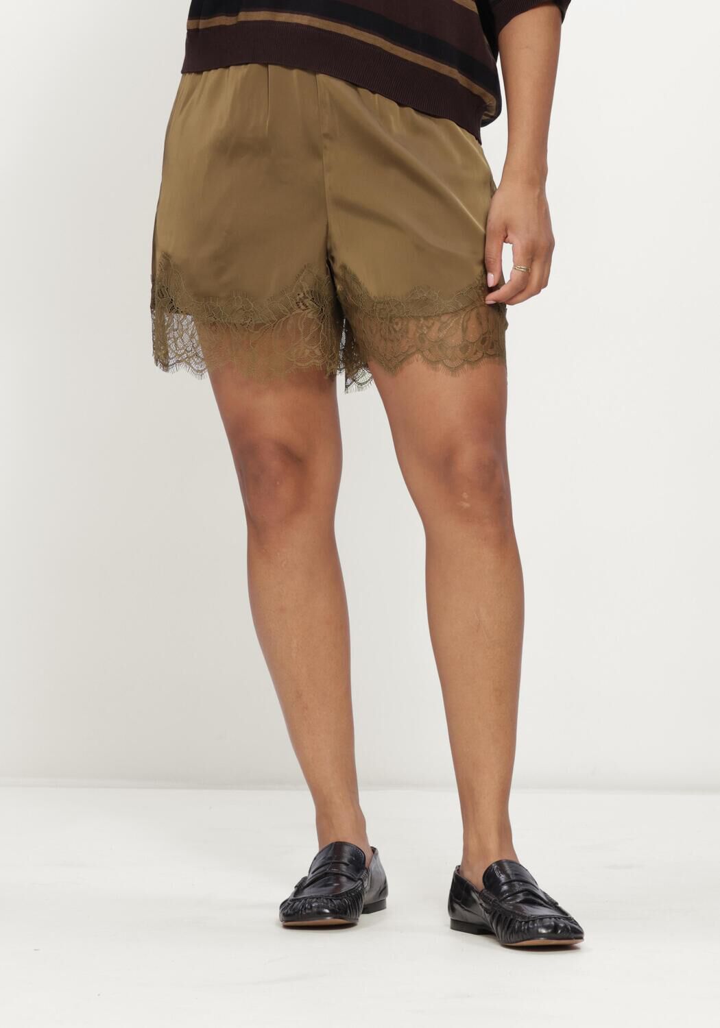 Groene GESTUZ Broeken GZLALOU HW SHORTS - large