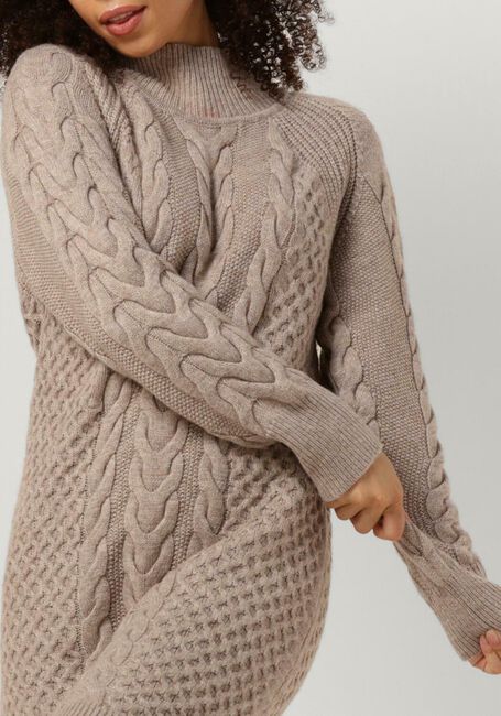 Taupe SUNCOO Mini jurk CHONA - large