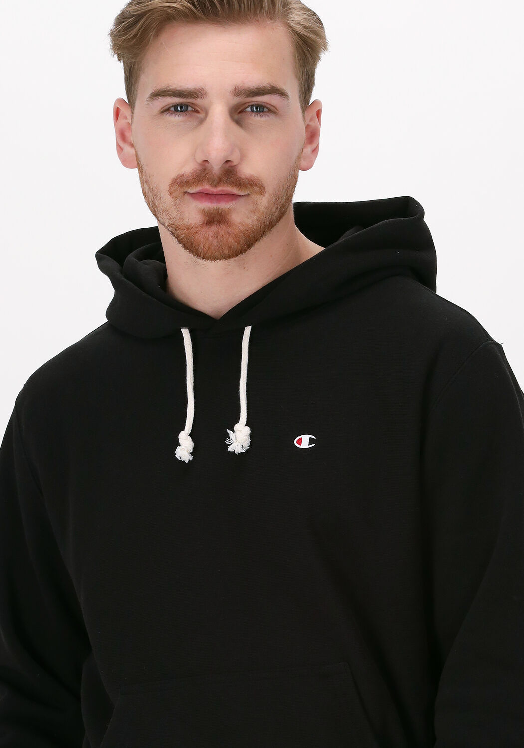 zwarte champion sweater hooded sweatshirt men