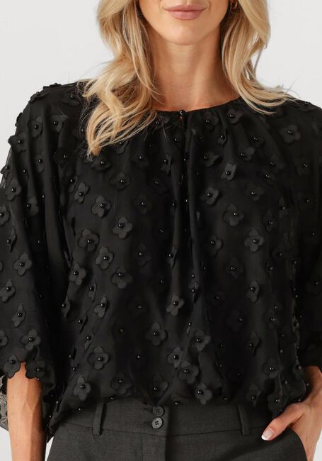 Zwarte AAIKO Top DELANY FLOWER PES 508 - large