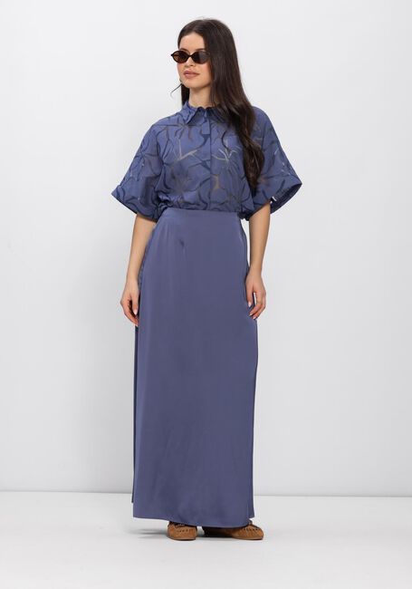 Blauwe ANOTHER LABEL Blouses ALLUCA FLOWER SHIRT S/S - large