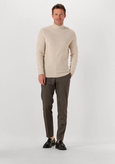 Beige PROFUOMO Coltrui PULLOVER MOCK NECK BOILED WOOL - large