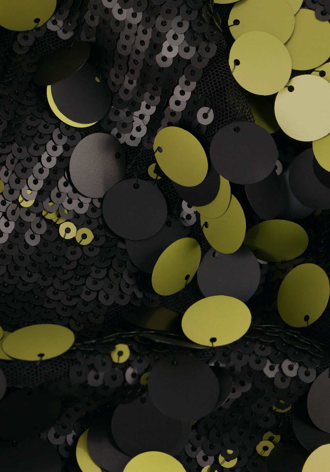 Zwarte COLOURFUL REBEL Mini jurk TINI SEQUINS STRAIGHT DRESS - large