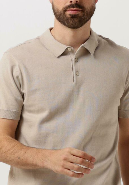 Zand PURE PATH Polo KNITTED SHORTSLEEVE POLO BUTTON UP WITH CHEST EMBROIDERY - large