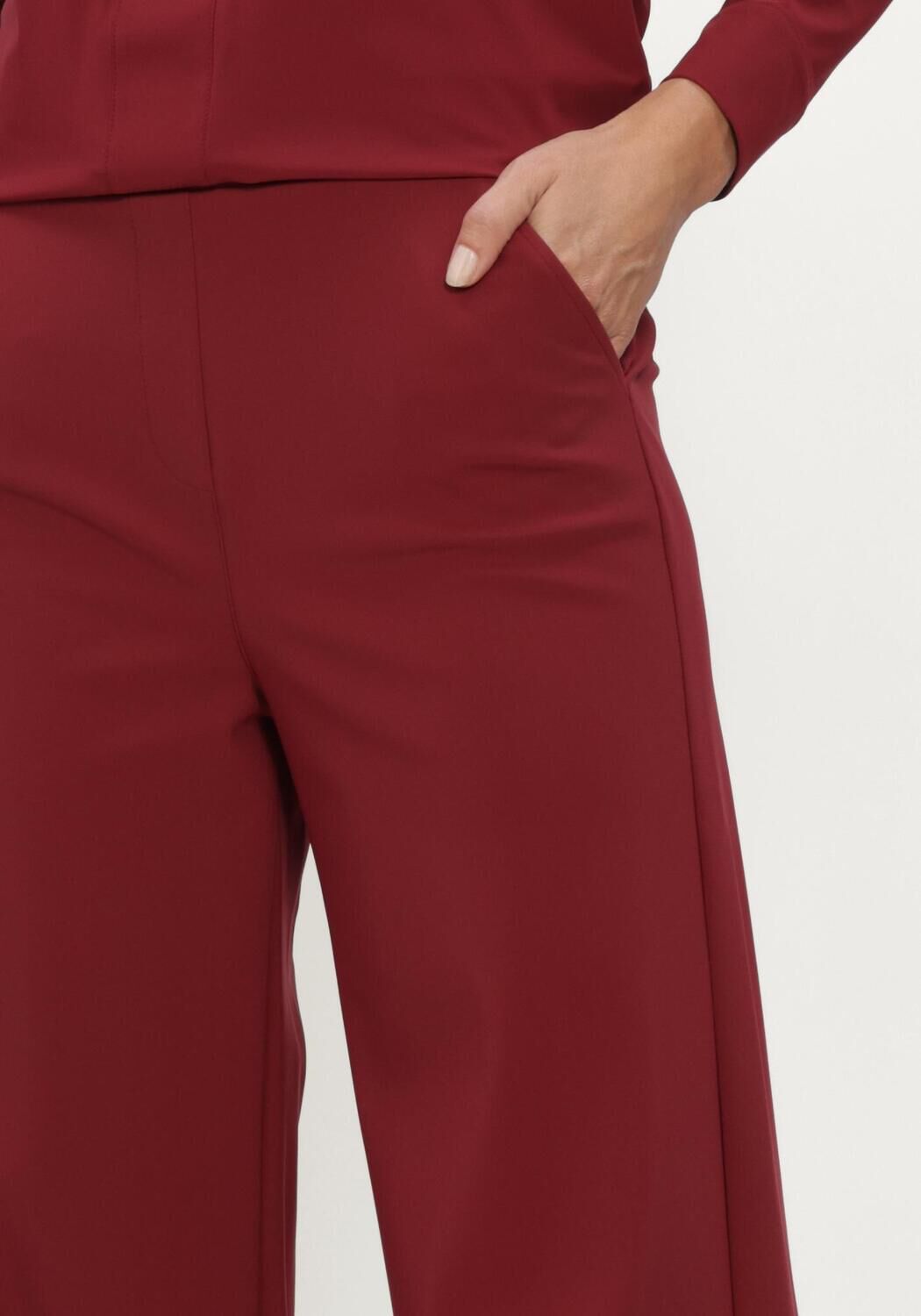 Bordeaux STUDIO ANNELOES Wijde broek LEXIE BONDED TROUSERS - large