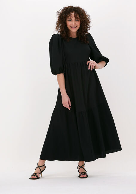 Zwarte NOTES DU NORD Midi jurk CARRIE DRESS - large