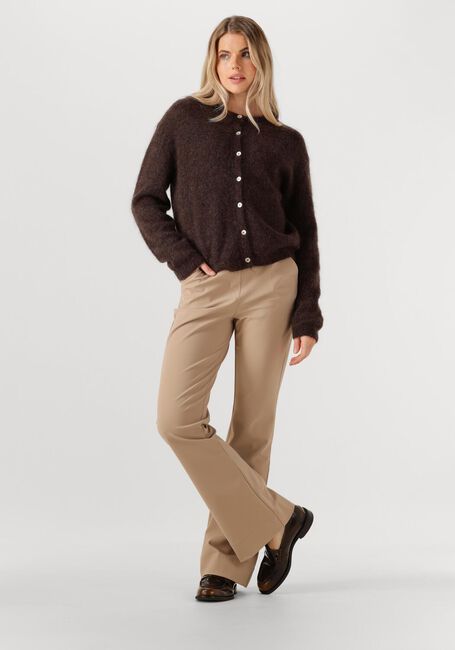 Zand STUDIO ANNELOES Flared broek FLAIR BONDED TROUSERS - large