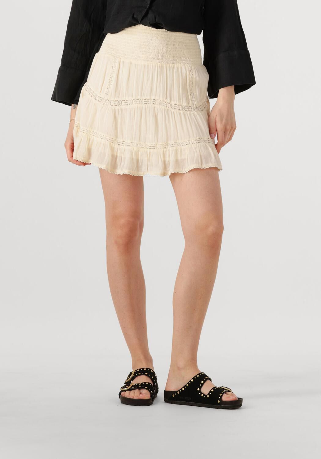 NEO NOIR Dames Rokken Robby S Voile Skirt Gebroken Wit