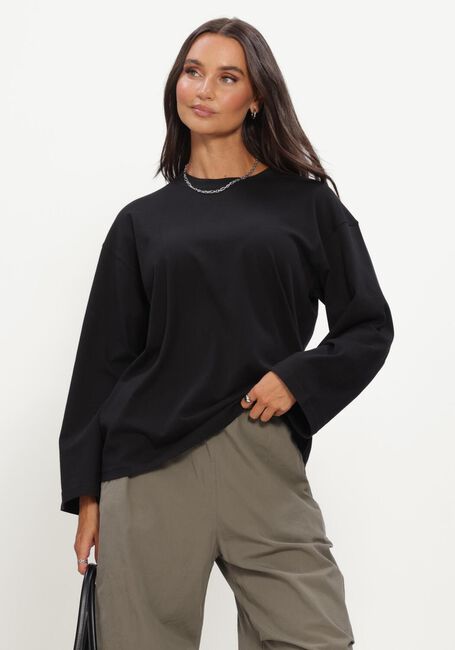 Zwarte BOII STUDIOS Top ALBERTO O-NECK BOXY - large