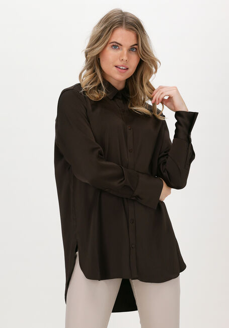 Bruine NEO NOIR Blouses MARGIT CREPE SATIN BLOUSE - large
