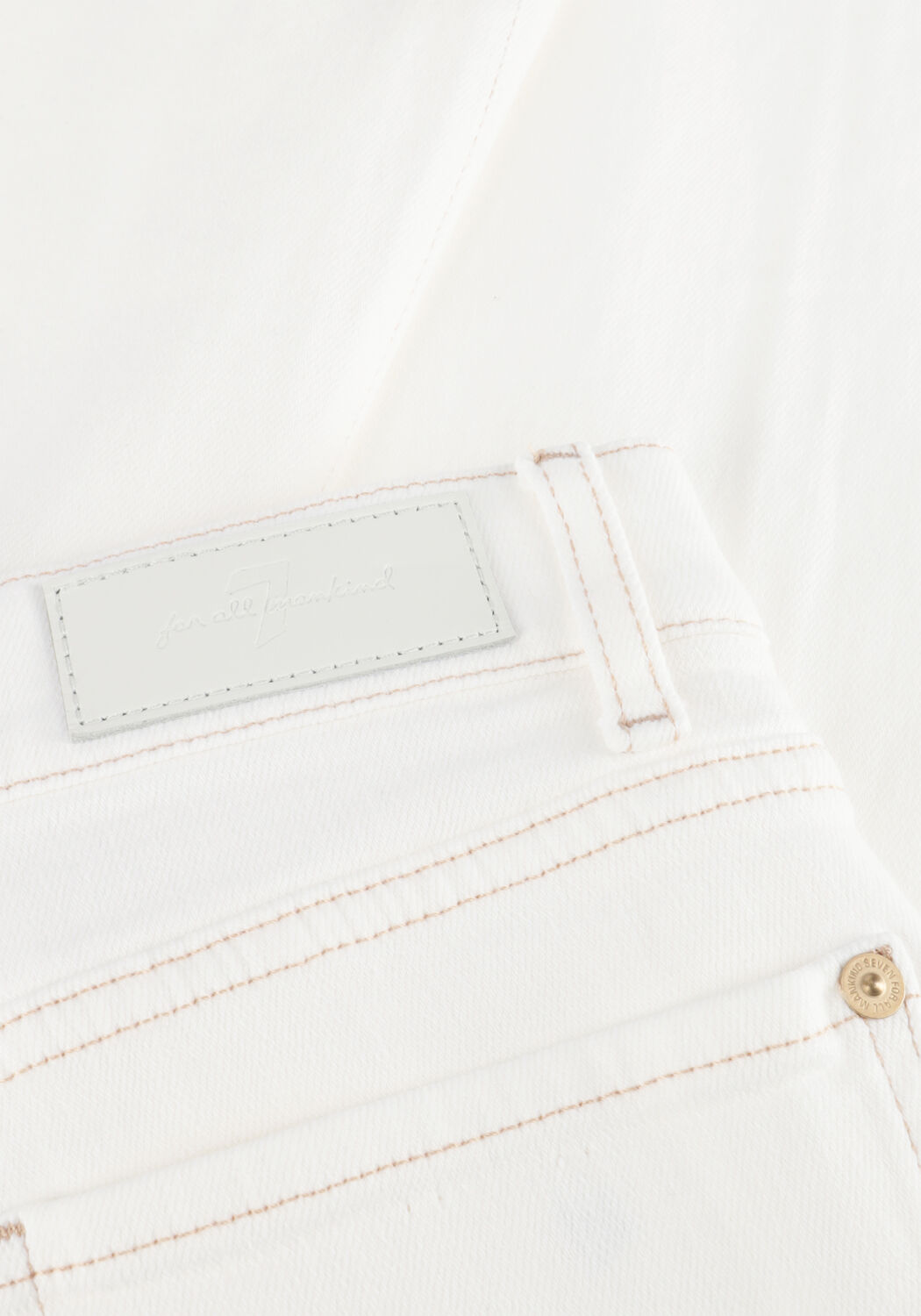 Gebroken wit 7 FOR ALL MANKIND Wide jeans LOTTA SUGAR - large