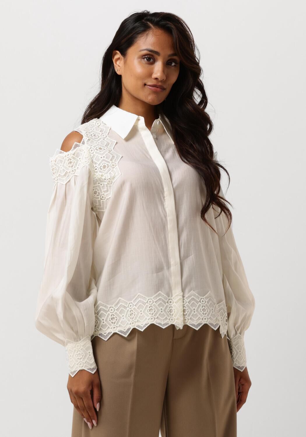 COPENHAGEN MUSE Dames Blouses Cmmolly-shirt 2 Gebroken Wit