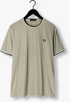 Groene FRED PERRY T-shirt TWIN TIPPED T-SHIRT