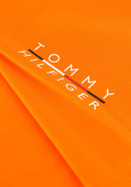 Oranje TOMMY HILFIGER T-shirt SQUARE LOGO TEE - large
