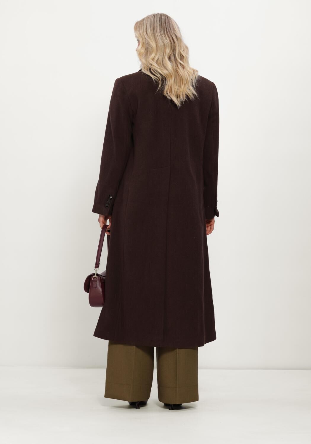 Bruine Y.A.S. Mantel YASROYLA LS LONG COAT - large