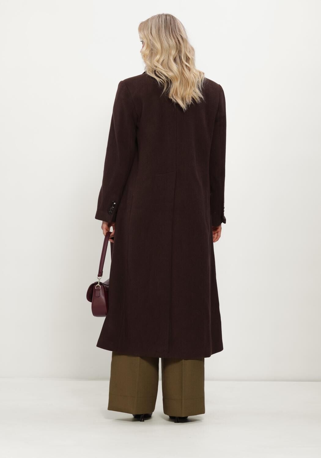 Y.A.S. YAS Dames Jassen Yasroyla Ls Long Coat Bruin
