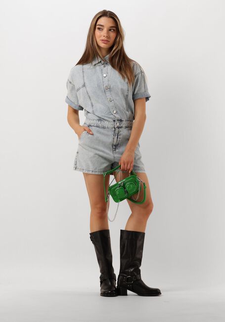 Blauwe ALIX THE LABEL Playsuits LADIES WOVEN DENIM PLAYSUIT - large
