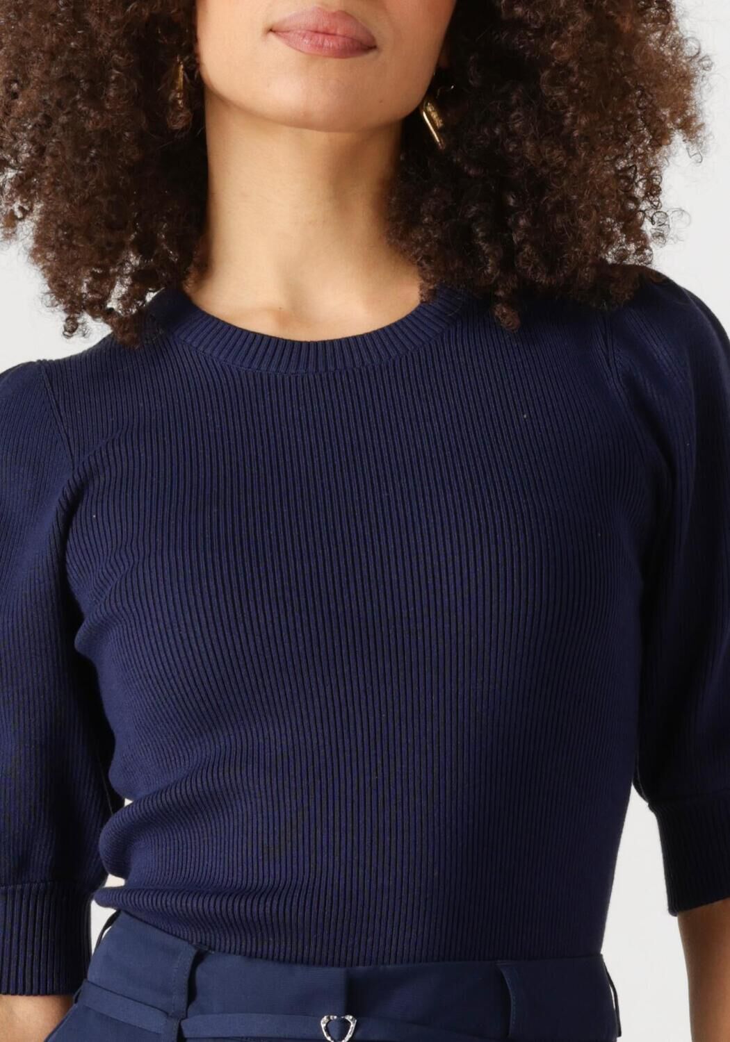 FABIENNE CHAPOT Dames Truien & Vesten Lillian Short Sleeve Pullover Donkerblauw