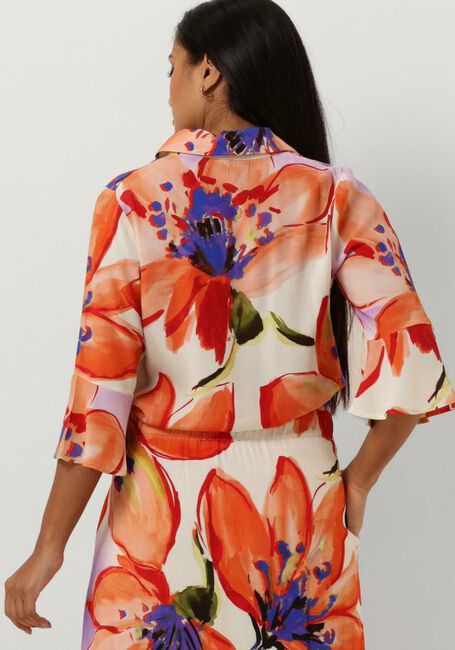 Oranje JANSEN AMSTERDAM Blouses WBF773 WOVEN PRINT BLOUSE 3/4 SLEEVE - large