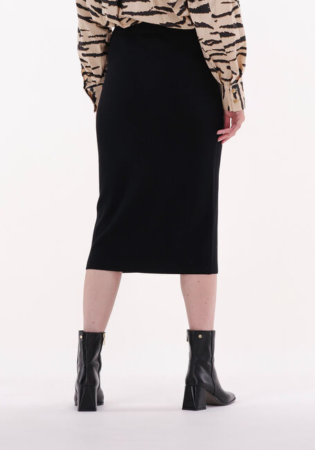 Zwarte SECOND FEMALE Midirok MENTHINA KNIT SKIRT - large