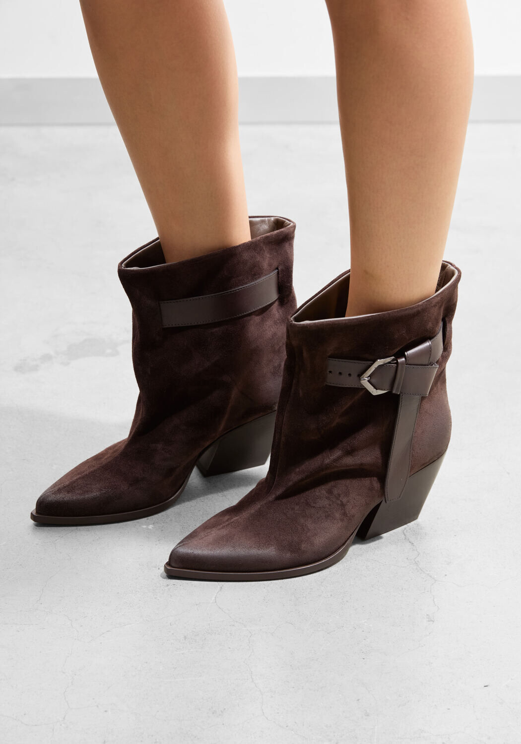 Bruine STRATEGIA Enkellaarsjes E-4494 - medium