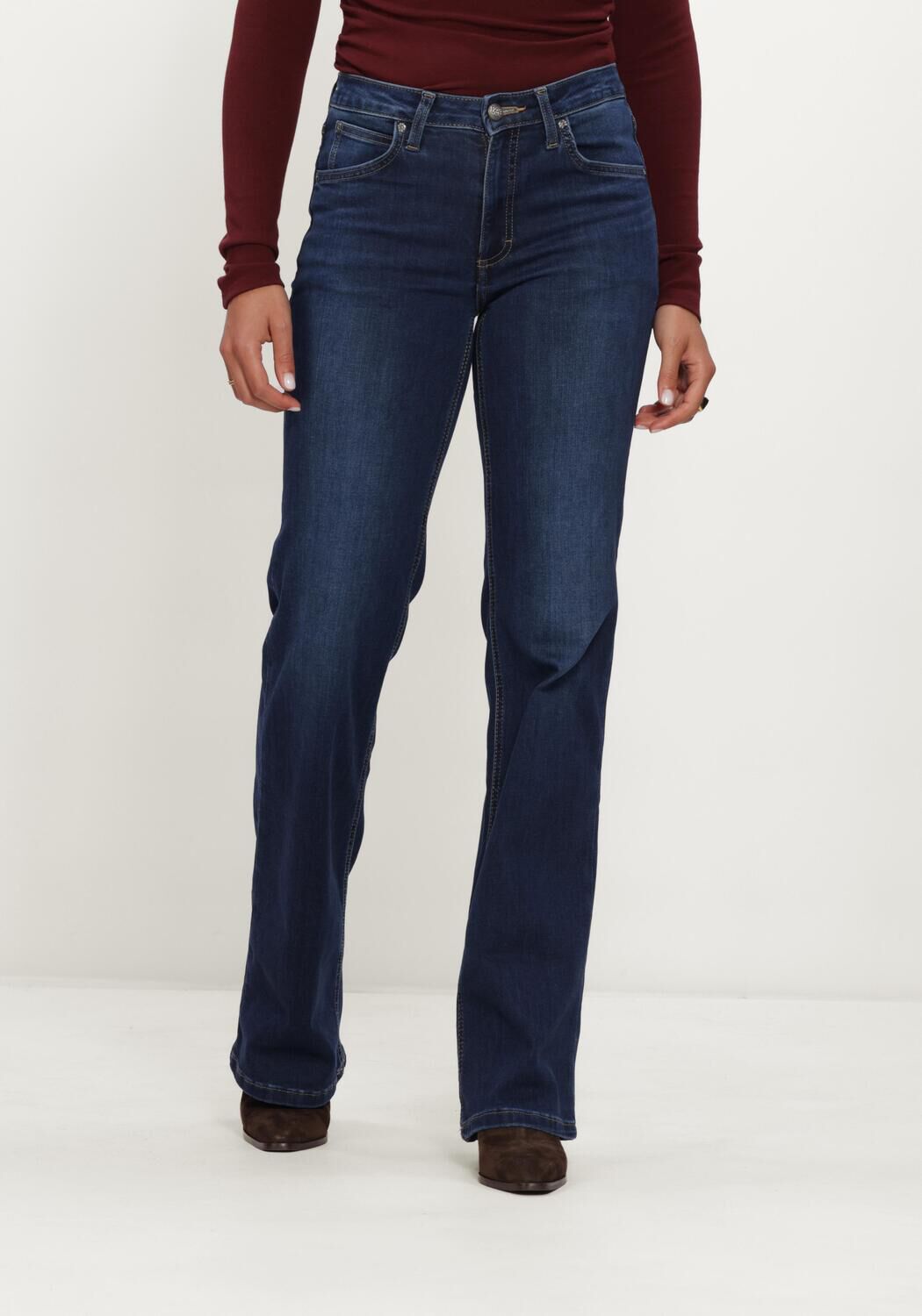 Donkerblauwe LEE Slim fit jeans LANA ETERNAL - large