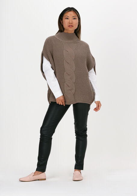 Beige SUMMUM Spencer SLEEVELESS CABLE SWEATER WOOL Beige SUMMUM Spencer SLEEVELESS CABLE SWEATER WOOL - large