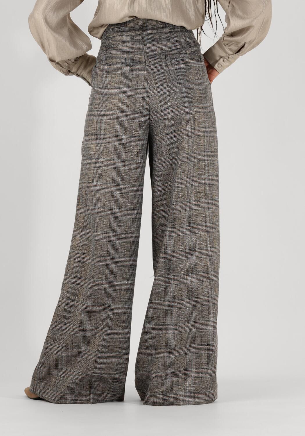 AAIKO Dames Broeken Frederique Tweed Vis 540 Zwart
