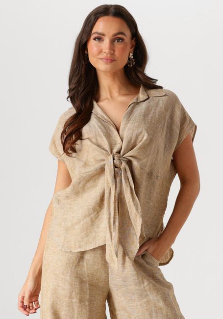 Bruine NUKUS Top EDINE TOP MELANGE - large